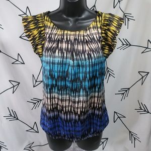 The Limited Hombre Multi Colored Blouse Size XS